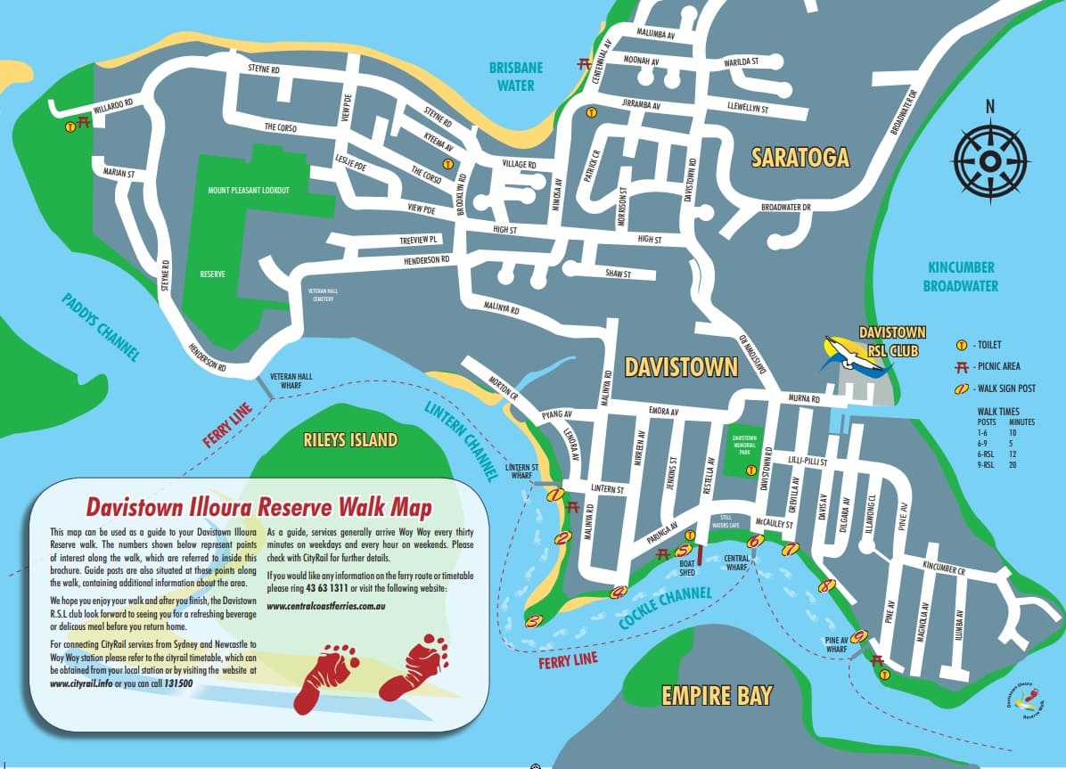 Central Coast Ferries Illoura Walk